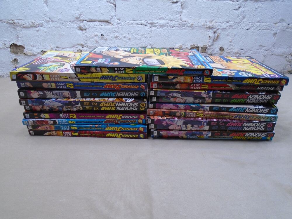 Vintage Lot of 22 Shonen Jump Manga Magazine 2009 2010 2011 One Piece Anime